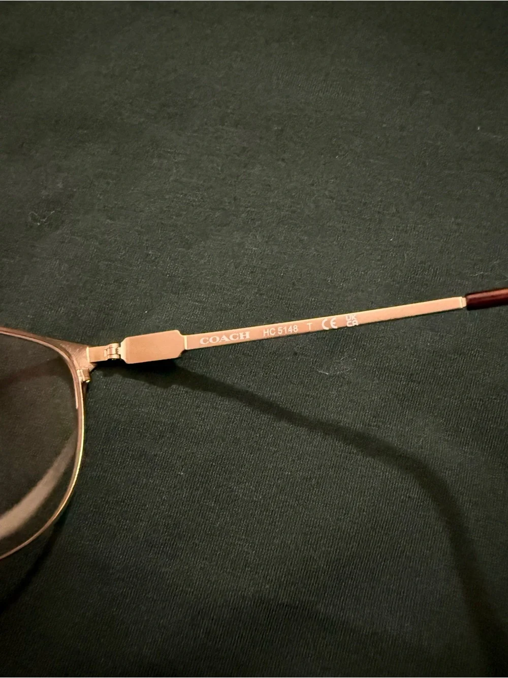 Coach Women's LightGold Metal Frame RX Glasses